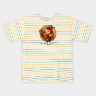 Rise & Shine The Boss Farm Animal Rooster Kids T-Shirt
