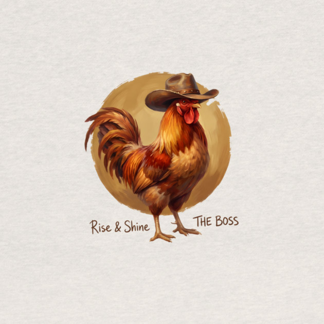 Rise & Shine The Boss Farm Animal Rooster by ArtistTee ⭐⭐⭐⭐⭐