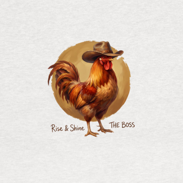 Rise & Shine The Boss Farm Animal Rooster by ArtistTee ⭐⭐⭐⭐⭐