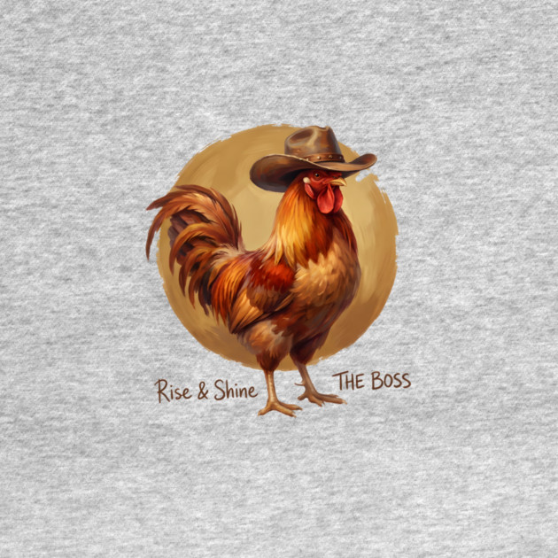 Rise & Shine The Boss Farm Animal Rooster by ArtistTee ⭐⭐⭐⭐⭐