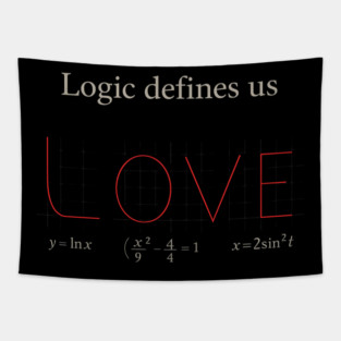 Logic Defines Us Math Teacher Student Gift Tapestry