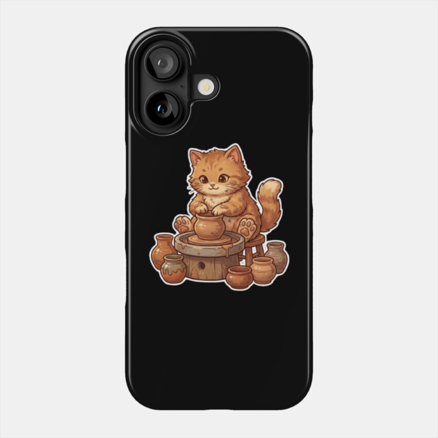 Cat Potter Pottery Cat Lover Cute Phone Case by ArtistTee ⭐⭐⭐⭐⭐