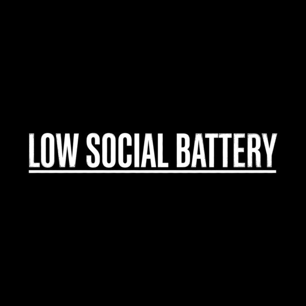 Low Social Battery Introvert Humor by ArtistTee ⭐⭐⭐⭐⭐