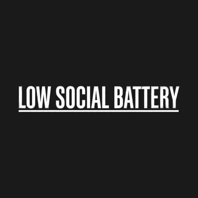 Low Social Battery Introvert Humor by ArtistTee ⭐⭐⭐⭐⭐