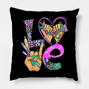 Love Nail Tech Art Manicurist Salon Tools Pillow