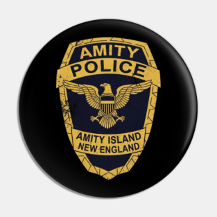 Amity Police Department Badge Pin