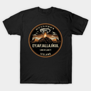 Eyjafjallajökull Volcano Patch T-Shirt