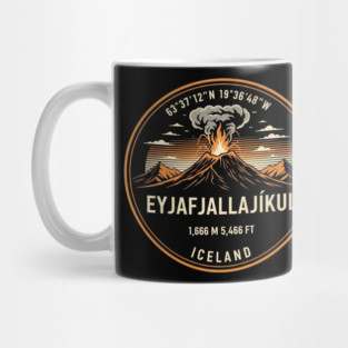 Eyjafjallajökull Volcano Patch Mug