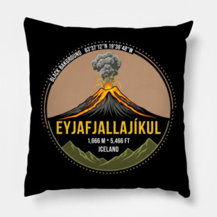 Eyjafjallajökull Volcano Iceland Pillow