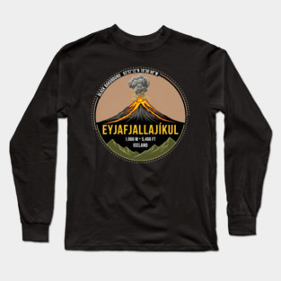 Eyjafjallajökull Volcano Iceland Long Sleeve T-Shirt