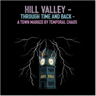 Hill Valley Clock Tower Posters and Art