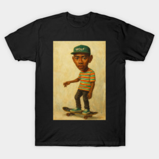 Tyler  the Creator WOLF Album Cover Art on Bike T-Shirt