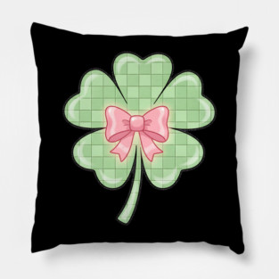 Disco Ball Lucky Clover Shamrock Irish St Patricks Day Women Girl Pillow
