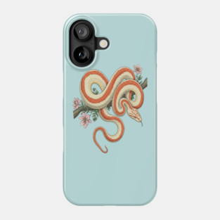 Rosy Boa Vintage Botanical Illustration Phone Case