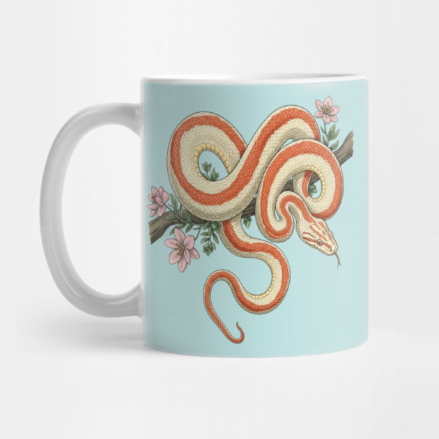 Rosy Boa Vintage Botanical Illustration by BirdsnStuff