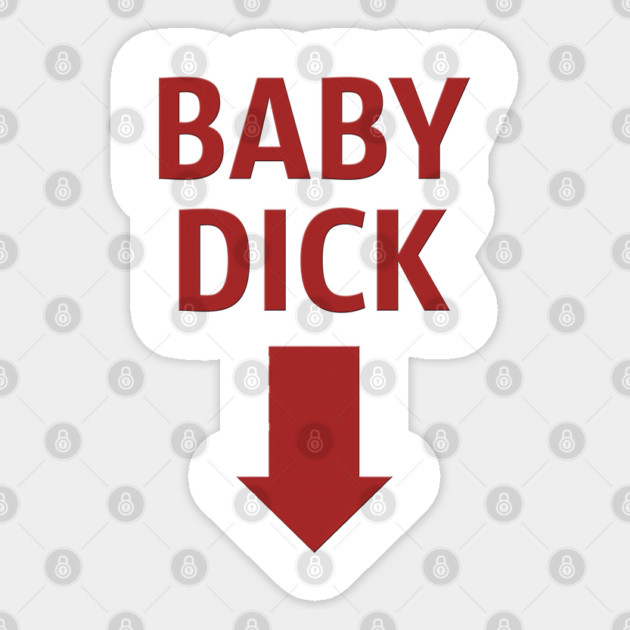 Baby Dick Sticker by Shit Post Hero