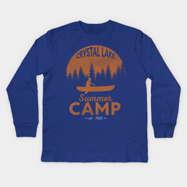Crystal Lake Summer Camp – Est. 1935 Kids Long Sleeve T-Shirt by Shit Post Hero