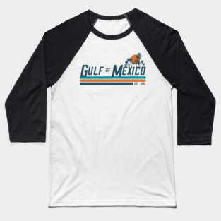 Gulf of Mexico – Retro Sunset (Est. 1545) Baseball T-Shirt
