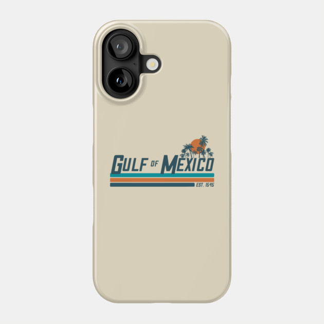 Gulf of Mexico – Retro Sunset (Est. 1545) Phone Case by Shit Post Hero