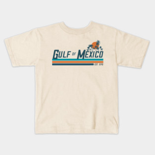 Gulf of Mexico – Retro Sunset (Est. 1545) Kids T-Shirt