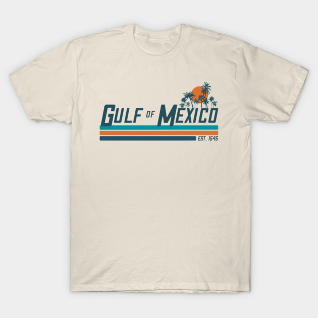 Gulf of Mexico – Retro Sunset (Est. 1545) T-Shirt by Shit Post Hero