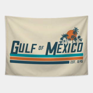 Gulf of Mexico – Retro Sunset (Est. 1545) Tapestry