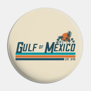 Gulf of Mexico – Retro Sunset (Est. 1545) Pin