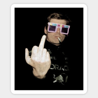 MAX-VERSTAPPEN Middle finger Sticker