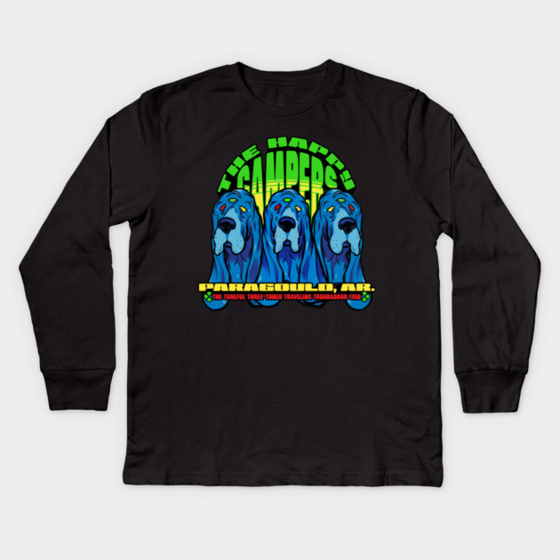 The Happy Campers - Tuneful Trio Kids Long Sleeve T-Shirt by rt-shirts