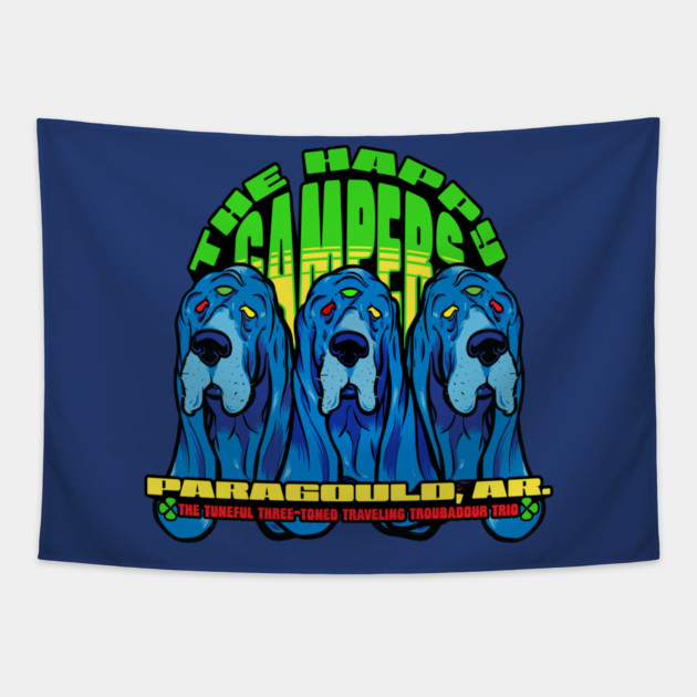 The Happy Campers - Tuneful Trio Tapestry by rt-shirts