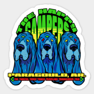 The Happy Campers - Tuneful Trio Sticker