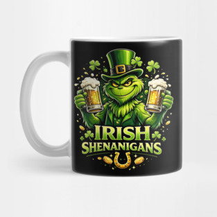 Irish Shenanigans Funny St Patrick’s Day Green Beer Shirt Mug