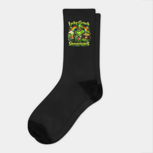 Lucky Irish Shenanigans Funny St Patrick’s Day Green Shirt Socks