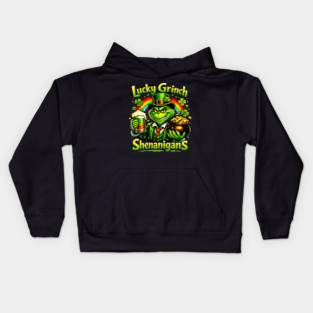 Lucky Irish Shenanigans Funny St Patrick’s Day Green Shirt Kids Hoodie