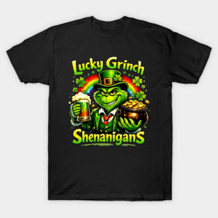 Lucky Irish Shenanigans Funny St Patrick’s Day Green Shirt T-Shirt