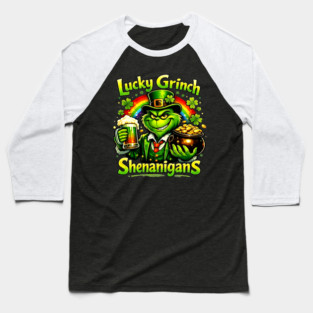 Lucky Irish Shenanigans Funny St Patrick’s Day Green Shirt Baseball T-Shirt
