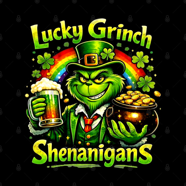 Lucky Irish Shenanigans Funny St Patrick’s Day Green Shirt by UrbanLifeApparel