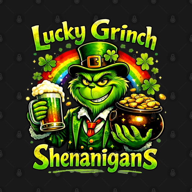 Lucky Irish Shenanigans Funny St Patrick’s Day Green Shirt by UrbanLifeApparel