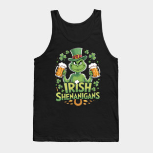 Irish Shenanigans Funny St Patrick’s Day Beer Shirt Tank Top