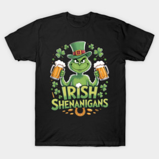 Irish Shenanigans Funny St Patrick’s Day Beer Shirt T-Shirt