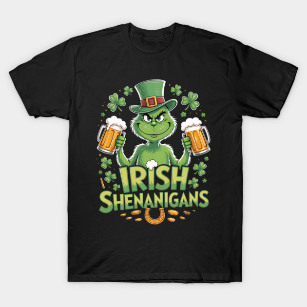 Irish Shenanigans Funny St Patrick’s Day Beer Shirt T-Shirt by UrbanLifeApparel