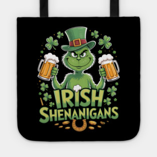 Irish Shenanigans Funny St Patrick’s Day Beer Shirt Tote