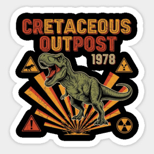 Cretaceous Outpost 1978 T-Rex Sticker