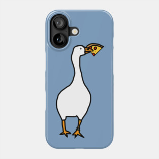 Silly Goose Steals Pizza Phone Case