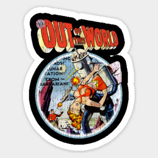 Vintage Worn Out of This World Tee Magnet