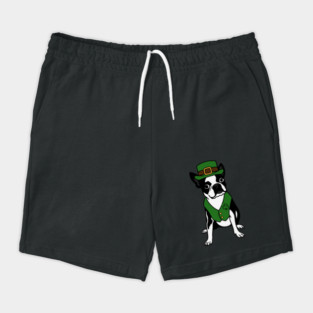 Leprechaun Boston Terrier St Patrick’s Day Dog Shorts