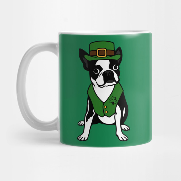 Leprechaun Boston Terrier St Patrick’s Day Dog by DonWillisJrArt