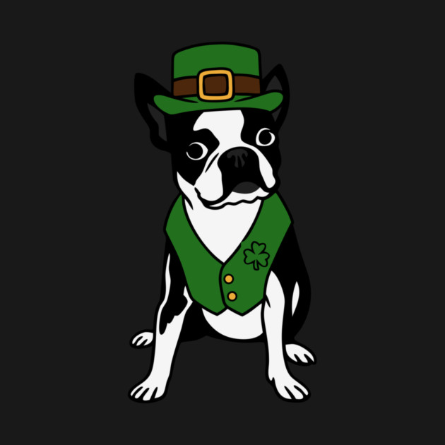 Leprechaun Boston Terrier St Patrick’s Day Dog by DonWillisJrArt