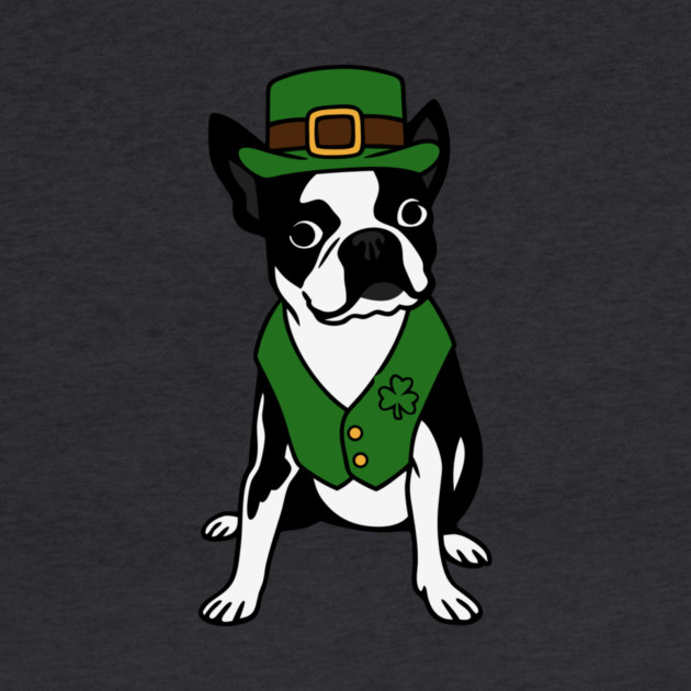Leprechaun Boston Terrier St Patrick’s Day Dog by DonWillisJrArt