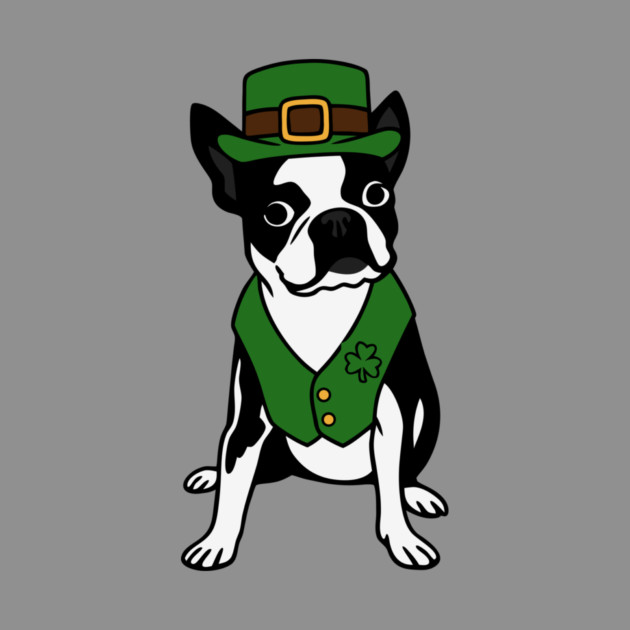 Leprechaun Boston Terrier St Patrick’s Day Dog by DonWillisJrArt